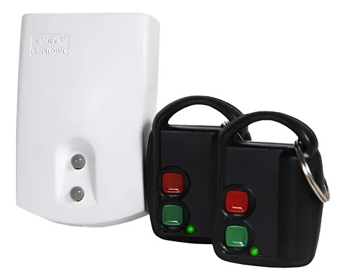 KIT ELMES SET-DM2-100 PLUS- SET DE RECEPTOR Y 2 REMOTOS, 2 CANALES 100 MTS CON BATERIAS