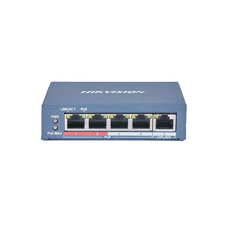 SWITCH HIKVISION DS-3E1105P-M- EI-V2 4 BOCAS POE + 1FE