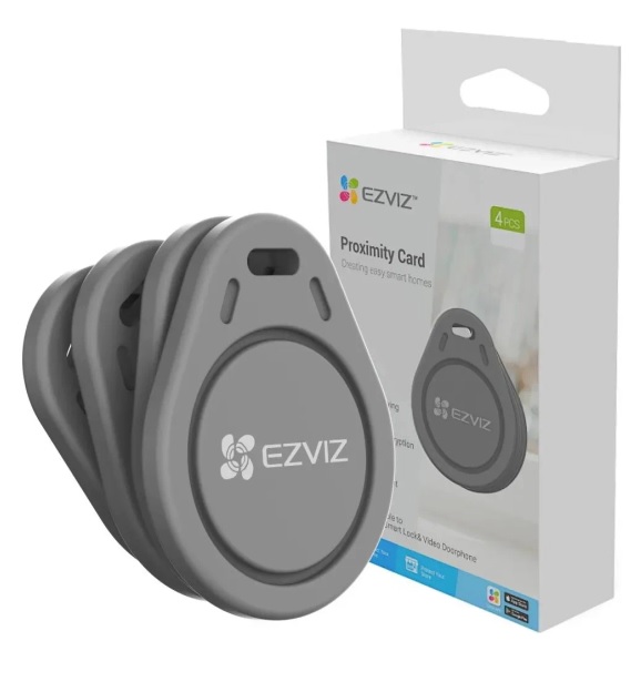 TARJETA DE PROXIMIDAD PARA CERRADURAS EZVIZ CAJA X 4u