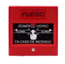 PULSADOR DE SALIDA BF 01 DE ACTIVACION MEDIANTE ROTURA DE VIDRIO