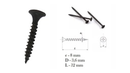 TORNILLOS FIC MADERA 6 x 1.1/4&quot; (20x30)mm PACK 10 UNIDADES